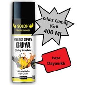 Resim Gümüş Gri Isıya Dayanıklı Yaldız Sprey Boya 400 Ml. 