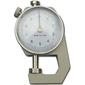 Resim 0-10mm Kadran Kalınlık Ölçer Deri Kağıt Kalınlık Ölçer Test Cihazı, Model: Düz Kafa 