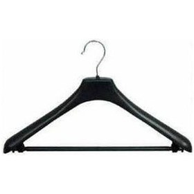 Resim Takım Elbise Askısı 45 CM 20 Adet Siyah 