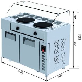 Resim Galleyz Krep Buzdolabı - 2 Kapılı - 125x70x133 Cm 