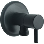 Resim FKN Çubuk Başlı Pirinç Siyah Taharet Musluğu Siyah 