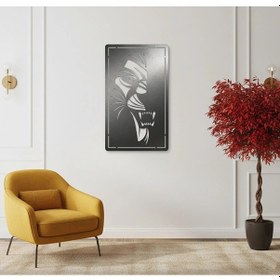 Resim Kükreyen Aslan Metal Duvar Tablosu - Lazer Kesim King Aslan Dekoru 