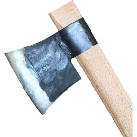 Resim Aydogan's Küçük Sakallı Saplı Nacak - Balta 60CM - Dövme Çelikten 