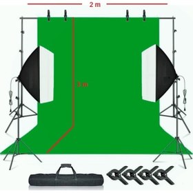Resim Chromakey Green Screen Greenbox Yeşil Fon Perde Çekim Seti 