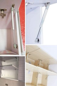 Resim Yuma 1 Adet Mutfak Dolap Kapak Amortisörü 80N Gazlı Piston (8 Kg. Kaldırma Kapasiteli) 