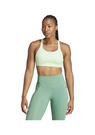 Resim Adidas Tlrdım Lux Zip Kadın Antrenman Sporcu Sütyeni It6657 Yeşil It6657 Yeşil 