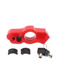 Resim Motosiklet Gidon Kilidi, 1 Set Motosikletler İçin Kurcalamaya Dayanıklı Hava Koşullarına Dayanıklı Alüminyum Alaşımlı Hırsızlığa Karşı Tutma Kilidi, Elektrikli Sürücü Kolu Hırsızlığa Karşı Kilit Çok Renkli 