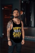 Resim Freeyez Dont Gıve Gym Fitness Tank Top Sporcu Atleti 