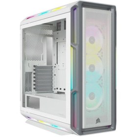 Resim Corsair iCUE 5000T RGB Temperli Cam Mid-Tower ATX Bilgisayar Kasası - Beyaz 