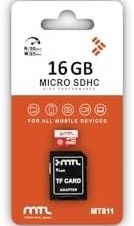Resim MTL 16GB Micro SD Kart (TF Card) Class 10 - Telefon Tablet Kamera Hafıza Kartı ile uyumlu 