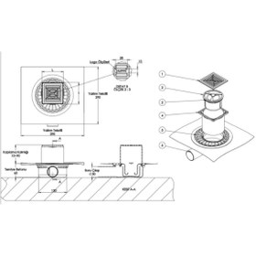 Resim Hüppe Master X Yalıtımlı Noktasal Su Gideri 10x10Mat Yandan 