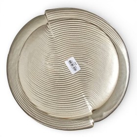 Resim Sudedi Home Gold Renk Cam Pasta Tabağı Seti 6 Lı 19 Cm Sunum Tepsili Servis Seti Altın 