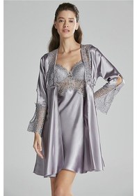 Resim Pierre Cardin 6625 Kadın Saten Dantelli 6'lı Takım-royal ROYAL 