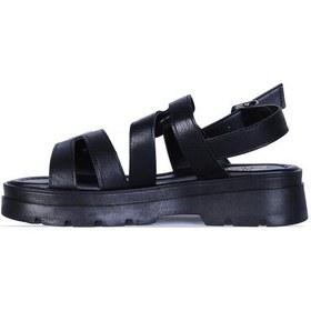 Resim Ayakcenter Z1 Zorde Kadın Düz Sandalet Siyah 