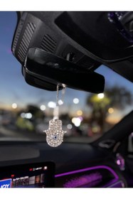 Resim Arabasına Aşıklar Kulübü FATMA ANA NAZARLIK EL FİGÜRÜ DİKİZ AYNA SÜSÜ KOLYESİ 