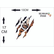 Resim SEÇ Pençe Kaplan Sticker Çok Amaçlı Sticker 