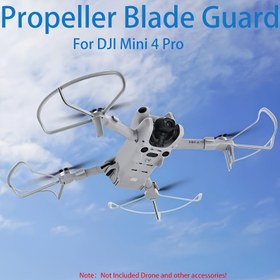 Resim DJI Mini 4 Pro Pervane Muhafaza - DJI Mini 4 Pro Drone ile Uyumlu - Quadkopter Bıçakları için Koruyucu Kapağı - Pil Dahil Değil 