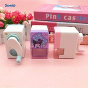 Resim Sanrio Kuromi & for Cinnamoroll Manual Pencil Sharpener, Cartoon-Themed, Ideal for Students & Birthday Gifts, Ages 14+, No Battery Required, Durable Material 