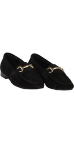 Resim Bueno Shoes Siyah Süet Kadın Babet 39WA4214 39WA4214 