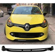 Resim Renault Clio 4 Ön Ek 2 Parça Mat Siyah Plastik Karlık Makyajsız Kasa 2012 2013 2014 2015 2016 
