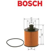 Resim Bosch YAĞ FİLTRE PM005 DOBLO LİNEA FİORİNO 1.3MJET CORSA C ASTRAH 1.3D 73504027 