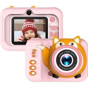 Resim Ruicoo Çocuklar İçin 20mp Çift Kameralı 720p Dijital Fotoğraf Makinesi, 4x Zoom Ve 2.0 İnç Ekran İle Oyun Ve Video Çekim Özellikli, Pembe 