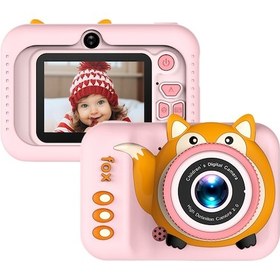Resim Ruicoo Çocuklar İçin 20mp Çift Kameralı 720p Dijital Fotoğraf Makinesi, 4x Zoom Ve 2.0 İnç Ekran İle Oyun Ve Video Çekim Özellikli, Pembe 