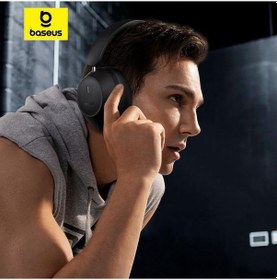 Resim Baseus Bass 30 Max Kablosuz Kulaklık Bluetooth 5.3 40mm Bas Güçlendirici Diyafram 50 H Kulaklık Üzerinden Ultra Düşük Gecikme Kulaklık 