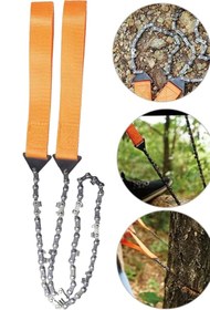 Resim TechnoStation Mini Kamp Testeresi Pratik Odun Kütük Kesme Aleti Çantalı Yer Kaplamayan Kamp Testere 