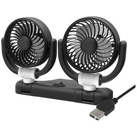 Resim Suıtu Araba Katlanabilir Soğutma Fanı Otomobil Yaz Sıcaklığı Azaltma Fanı, Model: Çift 5v Usb Enerjili 