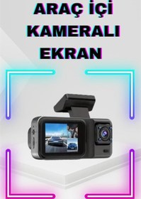 Resim 2 İnç Araç İçi Kameralı Ekran 1080P Full HD Kaliteli Hafıza Kart Destekli 
