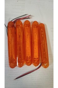 Resim Akyol 6 Ledlı Galaksy Uyumlu Parmak Lamba Turuncu 5 Adet Led Posizyon Lambası 