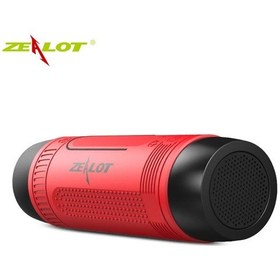 Resim Shineyee Zealot S1 Bisiklet Bluetooth Hoparlörü - Su Geçirmez, Fm Radyo, El Feneri 3 Mod , Tf Kart/aux Desteği, 8 Saat Çalma Süresi - Kırmızı 