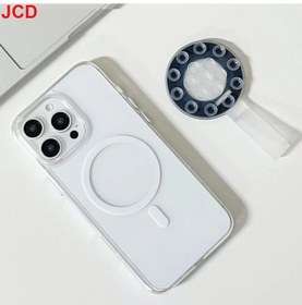 Resim Goldenqian Jcd 1 Adet Magsafe Çok Fonksiyonlu Manyetik Evrensel Telefon Tutucu Silikon Vantuz İle Taşınabilir El Kişi Standı Black Black 