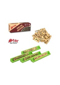 Resim Star Okey Star Domino Zamak Büyük Boy Domino Oyun Seti Metal Domino Taşı Seti Metal 1. Kalite Metal 