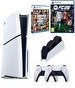 Resim Sony Playstation 5 Slim Oyun Konsolu +2. Dualsense Kol + Şarj İstasyonu + PS5 FC26 + GTA V Oyun (İthalatçı Garantili) 