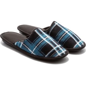 Resim Twigy David Polar Erkek Ev Terliği Mavi/Siyah 41/46 