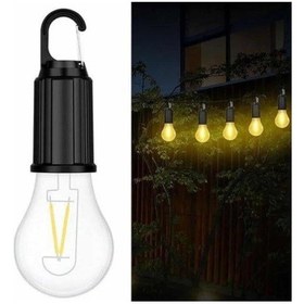 Resim Şarjlı Dekoratif Kamp Lambası Askılı Ampul Led Işık Type-c Girişli 