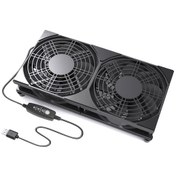 Resim Willowhaven Siyah Auyihomu Usb Bilgisayar Soğutucu Fan 3 Hız Usb-c Soğutma Sistemi 