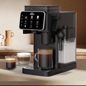 Resim Arzum OK0047 Okka Barista Compact Otomatik Espresso Makinesi,Süt Hazneli,7 Farklı İçecek,15Bar Basınç,Krom 