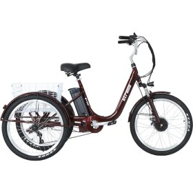 Resim Strada Cycles E-Vo Mekanik Disk 24 Jant Üç Tekerlekli Elektrikli Bisiklet 