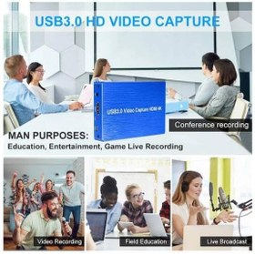 Resim Usb 3.0 4k hdmi video capture usb 3.0 hd video kaydedici 