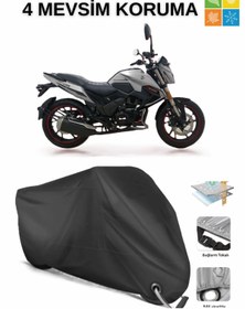 Resim AutoEN FALCON SALVADOR 188 KİLİT UYUMLU SU GEÇİRMEZ MOTOSİKLET BRANDASI-SİYAH 