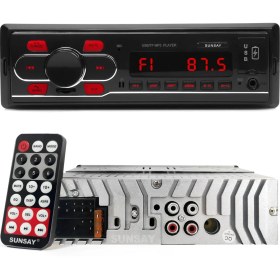Resim Sunsay Oto Teyp 4X50W Bt/2xusb/sd/fm/aux Mobil Aplikasyon Sunsay Mb-28 