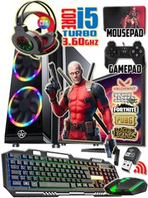 Resim WARBOX Piton Intel-i5 Turbo:3.90ghz 8gb Ram 240gb Ssd 250gb Hdd R7 240-4gb E.kartı 19" Monitör Gaming Pc 