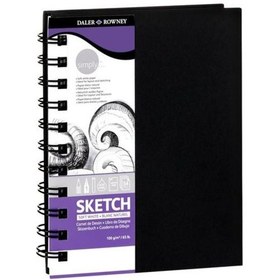 Resim Daler Rowney Simply Sketch Spiralli Eskiz Defteri - 100Gr. A5 
