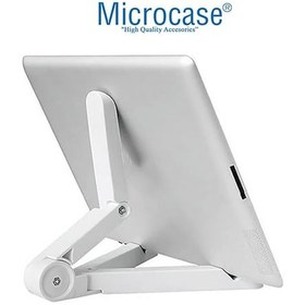 Resim Microcase Apple Uyumlu iPad Pro 11 2025 Tablet Gri Çanta + Türkçe Bluetooth Klavye + Mouse + Standı - Beyaz Al5163 Omuz Çantası 