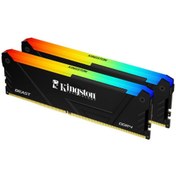Resim Kingston Beast Rgb 32gb (2X16GB) Ddr4 3600mhz Siyah Cl18 Ram-kf436c18bb2ak2/32tr 