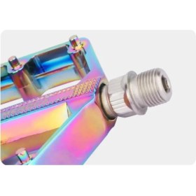 Resim Meroca Rainbow Alüminyum Platformlu Rulmanlı Bisiklet Pedalı 