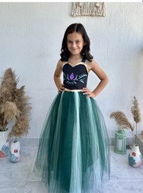 Resim Anna Kız Çocuk Kostümü Yeşil 